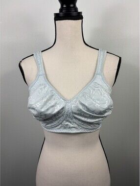 Playtex Women's 18-Hour Ultimate Lift and Support Bra Blue Jacquard Sz 40C